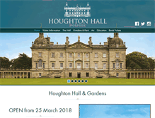 Tablet Screenshot of houghtonhall.com